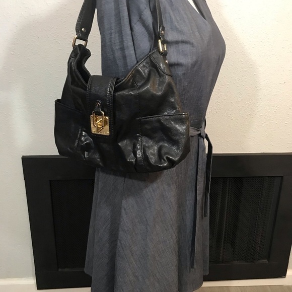 Michael Michael Kors Black Flap Over Shoulder Bag - Picture 2 of 16